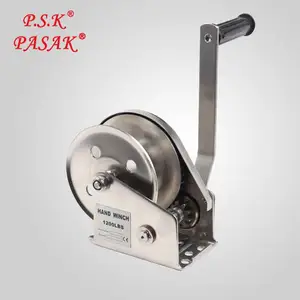 High-quality Portable Small Boat Trailer Manual RHW Type Cable Hand Winch Wire Rope Winch