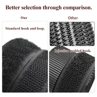 Nylon auto-adhésif écologique pour sangle Velcro résistant à la chaleur, crochet et boucle avec rouleaux élastiques pour ruban Velcro Velcro