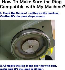 Junta de Repuesto para Cafeteras Dolim/GEVI/MR, etc. Anillo de Sellado de Silicona para Cafetera Espresso de 67 mm - Product Image 4