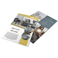 Service d'impression offset personnalisé de dépliants, brochures, affiches et flyers en carton 105gsm 128gsm 157gsm A3 A4 A5 DL avec logo Xiongsheng