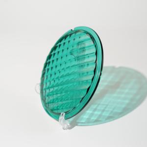 Lentille de signalisation routière en verre optique résistant aux UV OEM couleur personnalisée pour les feux de voie de circulation de piste d'aéroport japonais chinois français - Product Image 3