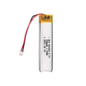 Lithium Cell Manufacturers Customized Wireless Pet Feeders Battery UFX 551453 430mAh 3.7V Battery Lipo