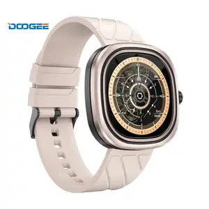 Çin fabrika DOOGEE DG Ares akıllı saatler 1.32 "retina seviye yuvarlak ekran 300mAh pil Android IOS için Smartwatch telefon Doogee