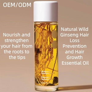 Pure Natural Nourishing Ginseng Hair <strong>Oil</strong> Reduces Hair Loss and Breakage, Strengthens Root Growth and Enhances Hair Growth - Product Image 1