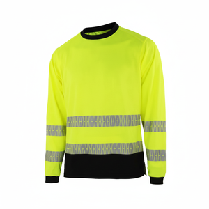 Camisetas de seguridad de manga larga baratas Camisetas DE SEGURIDAD reflectantes de alta visibilidad Personalizar su logotipo Ropa DE TRABAJO Camiseta Hombres Camiseta - Product Image 1