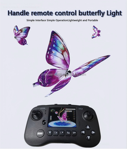 Nouveauté Accessoires de Scène Papillon Bionique Télécommandé avec LED et Batterie Amovible pour Concert, Mariage, Décoration de Cérémonie de Remise de Bague, Élégant et Vintage - Product Image 3