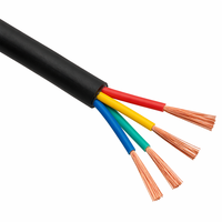Cable Eléctrico de 20 AWG, 14, 16, 18, 20, 22, 24, 26, 28, 30 AWG, Conductor de Cobre, Aislamiento de PVC, Cable de Alimentación Multifilar