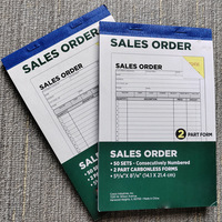 Carnet de factures autocopiantes personnalisé avec logo, formulaires de commande de vente NCR, duplicata, triplicata, impression numérique A4 A5, bons de livraison