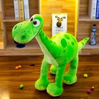Peluche Géante Dinosaure M : Brachiosaurus Réaliste, Personnalisable avec Logo, Vert, Doux, Jouet en Peluche