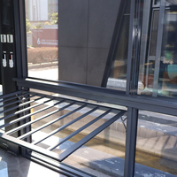 Ventana Corredera Horizontal Antirrobo de Aleación de Aluminio Personalizada de Fábrica, Acero Inoxidable para Sala de Estar, Hotel, Villa, Cocina