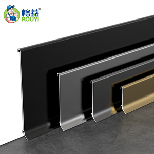 Battiscopa Flessibile in Lega di Alluminio <span class=keywords><strong>Nero</strong></span> per Mobili da <span class=keywords><strong>Cucina</strong></span> - Product Image 1