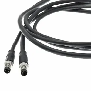 ปลั๊กตรงตัวผู้ตัวเมีย12ขา8pin 5PIN 4Pin 3pin ขั้วต่อ M12กันน้ำ - Product Image 5