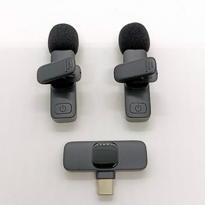 K9- Dual 2 Mic Lavalier <span class=keywords><strong>Mini</strong></span>-Mikro mikrofon Clip Mikrofon für IOS Android Mobiltelefon iPad Tonunterstützung Mikrofon - Product Image 1