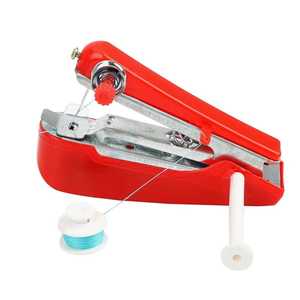 Máquina de Coser Portátil Mini de Color Aleatorio, Herramientas de Costura Simples, Operación <span class=keywords><strong>Manual</strong></span>, para el Hogar, Viajes, Bordado Pequeño - Product Image 1