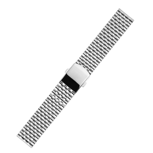 Bracelet de montre en acier inoxydable, bracelet milanais à maillons, ton argenté, bracelet de remplacement pour tenue formelle - Product Image 3