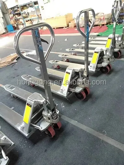 High Quality Customized Stainless Steel Hand Pallet Truck Stainless Steel Pallet Jack