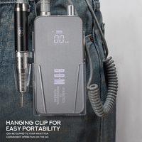 Machine à percer les ongles électrique sans fil rechargeable BBM Professional 35000 tr/min avec base de charge