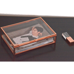 Scatole Espositive Rettangolari VIP in <span class=keywords><strong>Vetro</strong></span> e Oro per Foto e Gioielli 4x6 Pollici - <span class=keywords><strong>Scatola</strong></span> Personalizzata 4x6 Pollici - Product Image 6