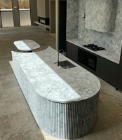 Meuble sous-vasque moderne en bois de luxe Meuble sous lavabo fonctionnel en marbre collé onyx style personnalisé