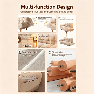 Lazy <strong>Sofa</strong> Lying Sleeping <strong>Single</strong> Folding <strong>Sofa</strong> <strong>Bed</strong> Metal Frame Bedroom Living Room Convertible Dual-use Modern Minimalism - Product Image 5