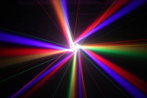 Luces Láser DJ RGBW de Seis Brazos con Efecto Ojo de Abeja Vajra, Cabezal de Haz de 6 Brazos, Blanco Cálido y Rojo, Modo de Control DMX512 para Escenarios - Product Image 6