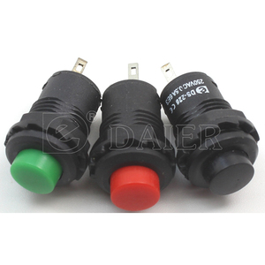 12,5 MM Agujero de montaje 1A 250VAC SPST Mini interruptores pulsadores Normal <span class=keywords><strong>cerrado</strong></span> (NC) Tapa roja Interruptor de botón <span class=keywords><strong>pulsador</strong></span> momentáneo - Product Image 5