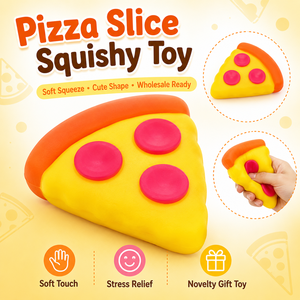 Pizza <b>Squishy</b> Stress Relief Toy Soft Squeeze Novelty Gift Toy - Product Image 1
