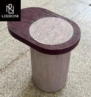 Fabrication sur mesure Nouveau design créatif Table d'angle moderne de luxe pour salon