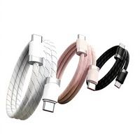 Câble de charge rapide Type-C PD tressé de type torsadé, best-seller, directement de l'usine, compatible avec les téléphones mobiles / Micro USB