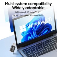 Adaptador USB WiFi 6 2 en 1, AX900M BT 5.4 de Doble Banda, Tarjeta de Red Inalámbrica WiFi de 900 Mbps, Adaptador 5.4 de 900M para PC