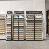 Présentoir simple pour carreaux, armoire verticale sur pied, étagères réglables en métal pour carreaux, quartz, pierre, aluminium