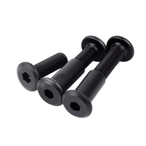 Vis à tête hexagonale chanfreinée en acier inoxydable 304 noir M2-M8, écrous et rivets à joint de bout, fixations - Product Image 5