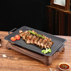 Piastra Multifunzione per Barbecue di Prodotti Carnini, Griglia Senza Fumo per Bistecche e Agnello, Barbecue a Alcol per Feste, Griglia da Interno per Picnic, Commerciale - Product Image 2