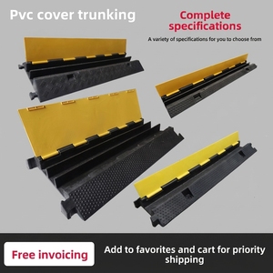 Cable Duct Speed Reducer Reinforced Ribs Hump-shaped Structure High Impact Resistance <b>Roadway</b> <b>Safety</b> Speed Bump - Product Image 1