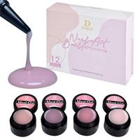 Nouveauté 15ml Offre Spéciale personnalisé haute densité rose clair Camouflage constructeur de gel pour les ongles Self Leveling Liquid Gel Nail Builder Set