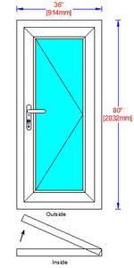 Portes extérieures en PVC Impact des ouragans <span class=keywords><strong>Porte</strong></span> à battants de cuisine en verre <span class=keywords><strong>d</strong></span>époli à double vitrage Fenêtre et <span class=keywords><strong>porte</strong></span> <span class=keywords><strong>d</strong></span>'<span class=keywords><strong>entrée</strong></span> en PVC - Product Image 5