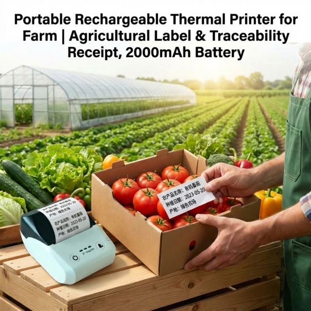 Mini Invoice Thermal Portable Label Pos Barcode Printer for Roll Paper With USB Serial LAN and Wireless Interface Cable Printer