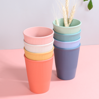 Sans BPA incassable tasse de paille de blé alternative en plastique réutilisable verres pour les fêtes maison cuisine