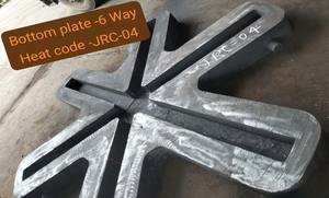 Placa inferior industrial de 6 vías (hierro fundido/hierro dúctil) para molde de lingote-Marca J R ISPAT - Product Image 3
