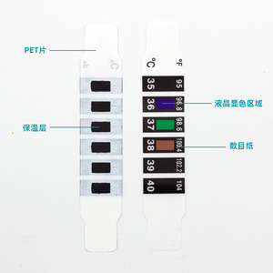 Parche de temperatura para la frente de 1.6*9 cm que cambia de color para la medición de la temperatura corporal en niños - Product Image 2