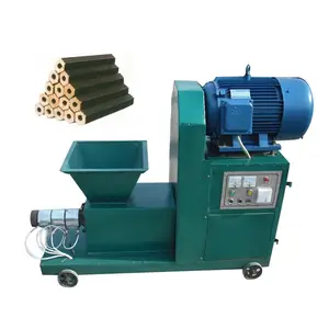 Máquina de fabricación de briquetas de aserrín de biomasa, extrusora de briquetas de carbón vegetal