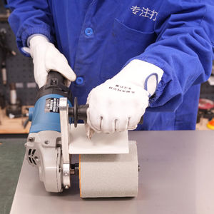 מלטשת כף יד בעלת עוצמה גבוהה, מכונת ליטוש חשמלית רב תכליתית, לתיקון משטחי נירוסטה, מלטשת תוף שטוחה - Product Image 2