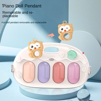 Nouveau Style Six-en-un bébé pédale Piano 0-36 mois musique Fitness Rack Intelligence éducation précoce jouets en plastique