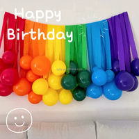 PartyWoo Guirlandes en papier crépon rose et rouge, 6 rouleaux, 492 pieds, pour baby shower, Saint-Valentin, enterrement de vie de jeune fille, anniversaires (1,8 m)
