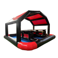 Nouveau bar de piscine gonflable extérieur arrière-cour Pvc eau fêtes de famille événement piscine flottante gonflable avec bar pour adultes tente de fête