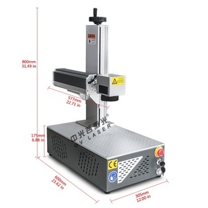 Nueva Máquina de Marcado Láser de Fibra, Grabadora de Placas de Identificación para Perros, Joyería, Identificadores Metálicos, Máquina de Grabado Láser Portátil Mini Refrigerada por Agua - Product Image 2