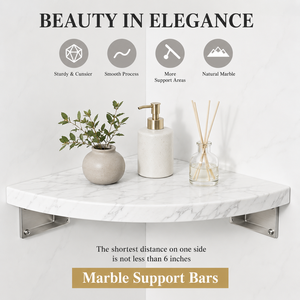 Estante <span class=keywords><strong>de</strong></span> Esquina <span class=keywords><strong>para</strong></span> Ducha <span class=keywords><strong>de</strong></span> Mármol Natural <span class=keywords><strong>de</strong></span> 10 Pulgadas, Sin Necesidad <span class=keywords><strong>de</strong></span> Perforar, Soporte <span class=keywords><strong>de</strong></span> Pared <span class=keywords><strong>para</strong></span> <span class=keywords><strong>Baño</strong></span> - Product Image 4