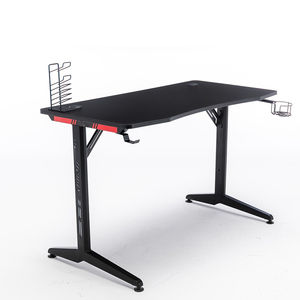2024 nuevo diseño de pata de escritorio ahuecado <span class=keywords><strong>mesa</strong></span> de juegos portátil en forma de T LED RGB mejor Escritorio de juegos <span class=keywords><strong>Mesa</strong></span> <span class=keywords><strong>gamer</strong></span> - Product Image 1