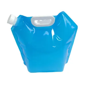 Custom 5L Liquid Packing Plastic Stand Up Pouch Foldable Portable Water Bag