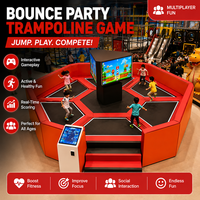 Système de projection AR interactif multi-joueurs Bounce Party avec détection de mouvement pour trampoline intérieur et aire de jeux